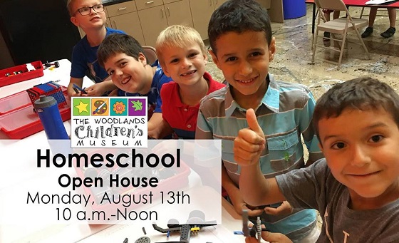 Homeschool Open House at The Woodlands Children’s Museum.