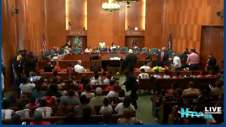 Daytime Curfew Hearing at Houston City Hall